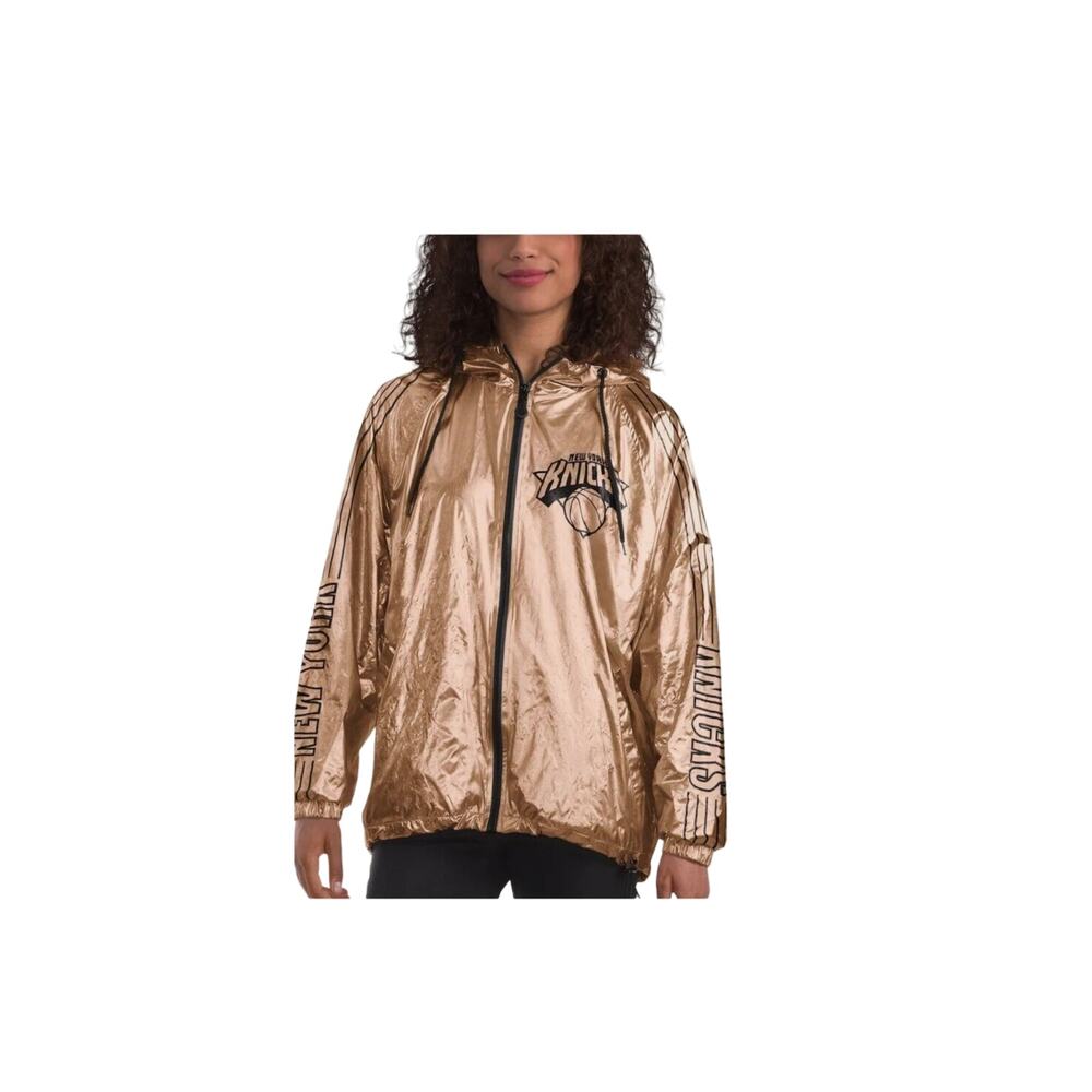 New York Knicks‎ metallic gold windbreaker